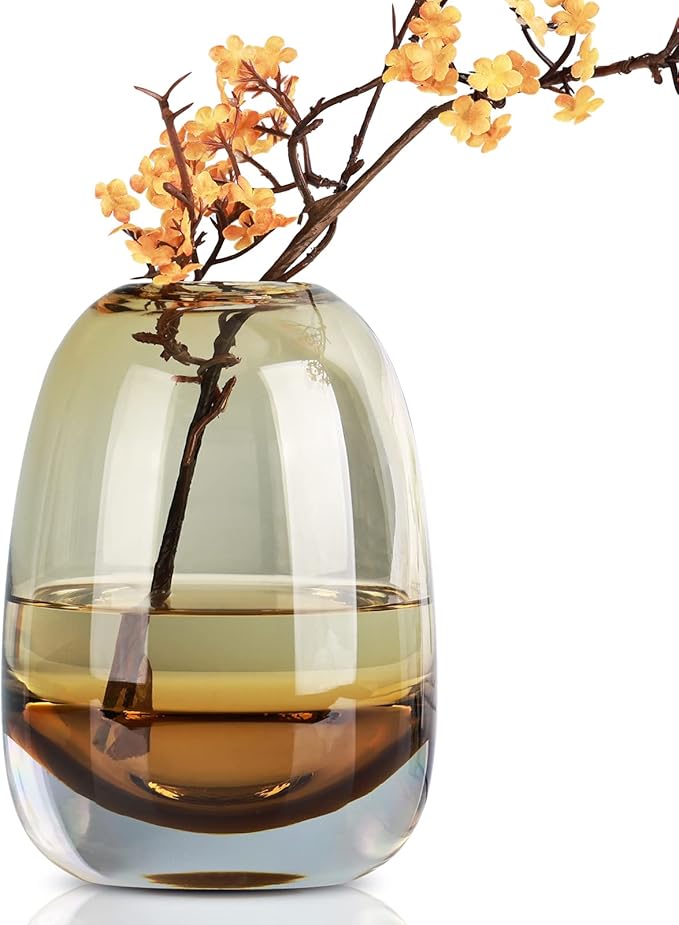 Crystal Vase, Glass Gradient Color Vases, Modern Decorative