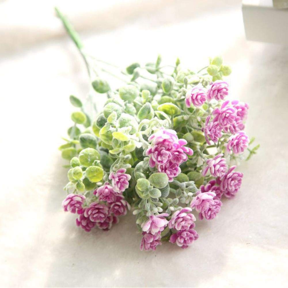 LAGEDOUDING Artifical Camellia Flower Bouquet Real Touch Plastic Rural Style Fake Flowers for Wedding Decoration Party Decorative Flora,Rose Red