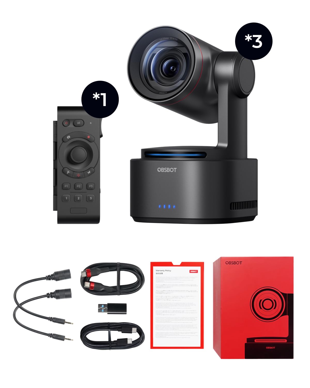 Amazon.com : OBSBOT Tail 2 PTZR NDI Camera 4K Muticam Bundle with