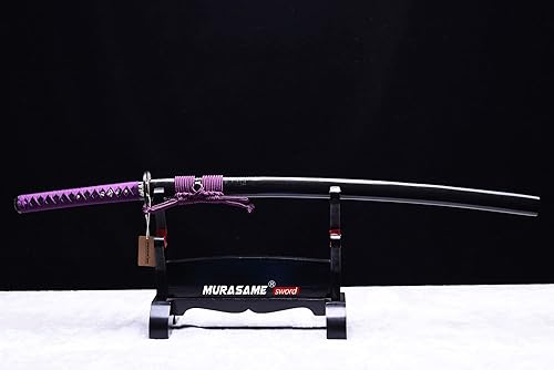 Miniatura 7 de MURASAME Top hecho a mano real Katana Espada Arcilla Templado Honsanmai Acero Hadori-Polaco Maquinilla de afeitar afilada
