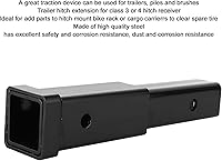 Vista 8 de Extensor de remolque de ventas, extensión de enganche de remolque de 5000 libras, pilas de tubo extensor de receptor de enganche para clase 3/4 2