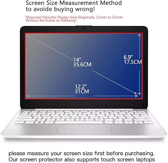 2 Pack 14 Laptop Screen Protector Eye Protection Anti Glare Anti Blue Light Screen Protector for 14 Inch with 16:9 Aspect Ratio Laptop