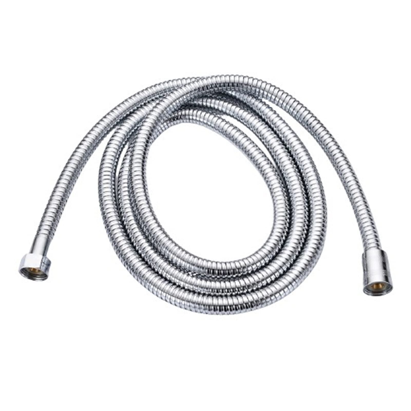 Manguera de ducha de acero inoxidable de 1,5/2/3M, flexible antibobinado, plateada. (Size : 3M)