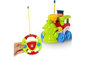 Train Remote Control for Toddlers: Cartoon Radio Control Car for Kids