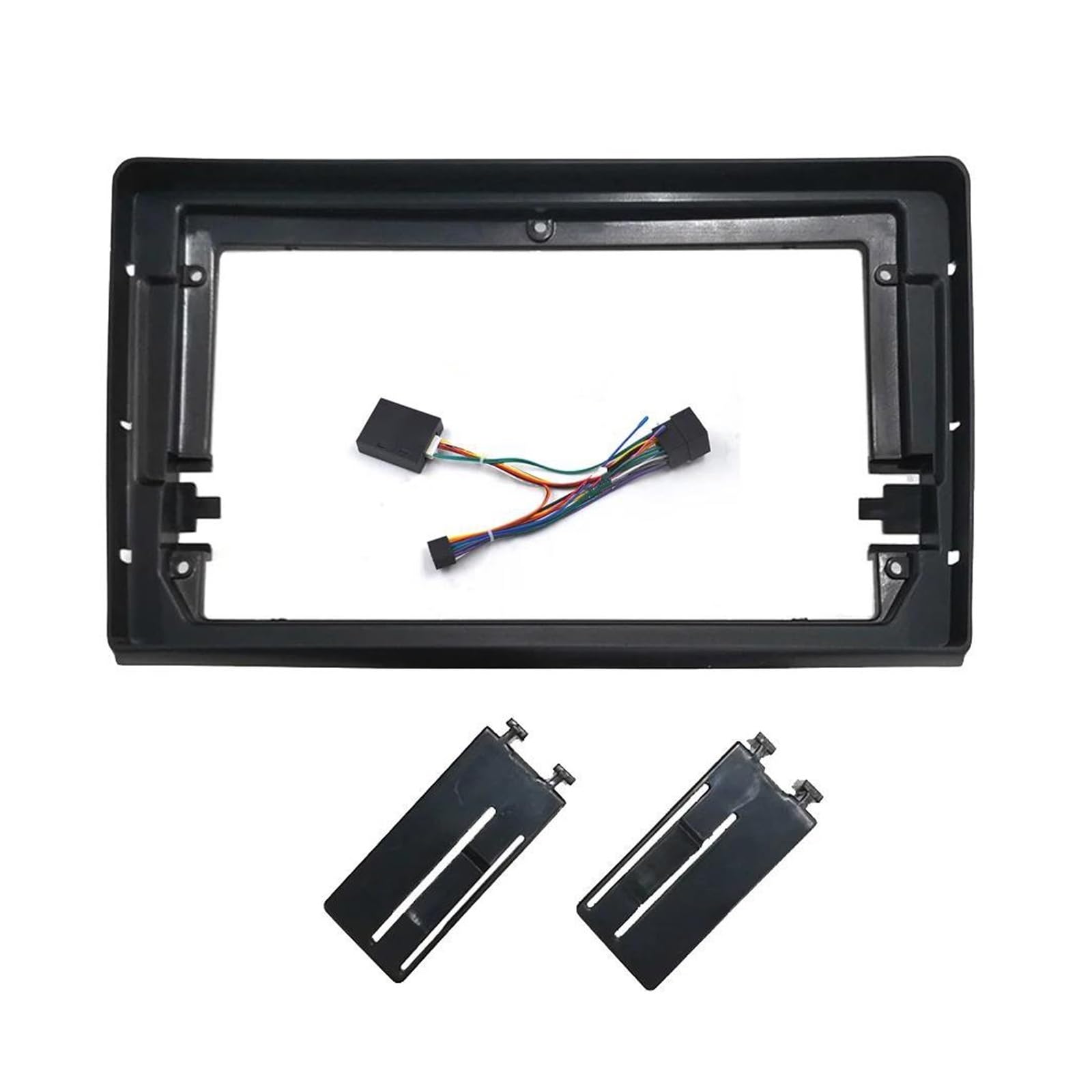 Pannello controllo Kit Montaggio Pannello Adattatore Radio 9 Pollici Cruscotto 2 DIN Per Fiat Per Bravo 198 2006-2016(Cavo telaio Canbus)