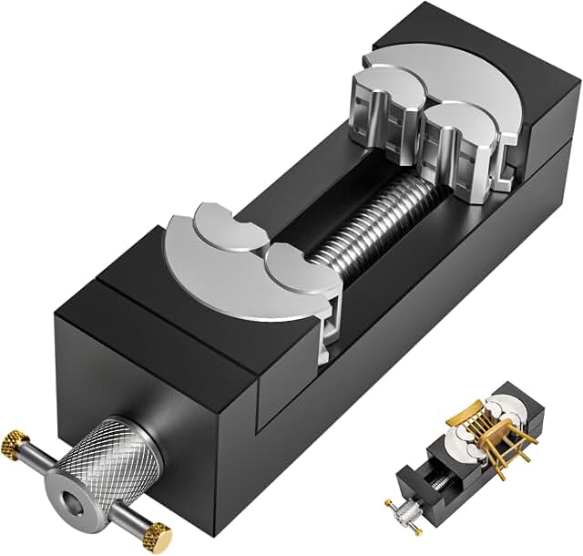 Luvan mini self-adjusting vise for small and irregular objects