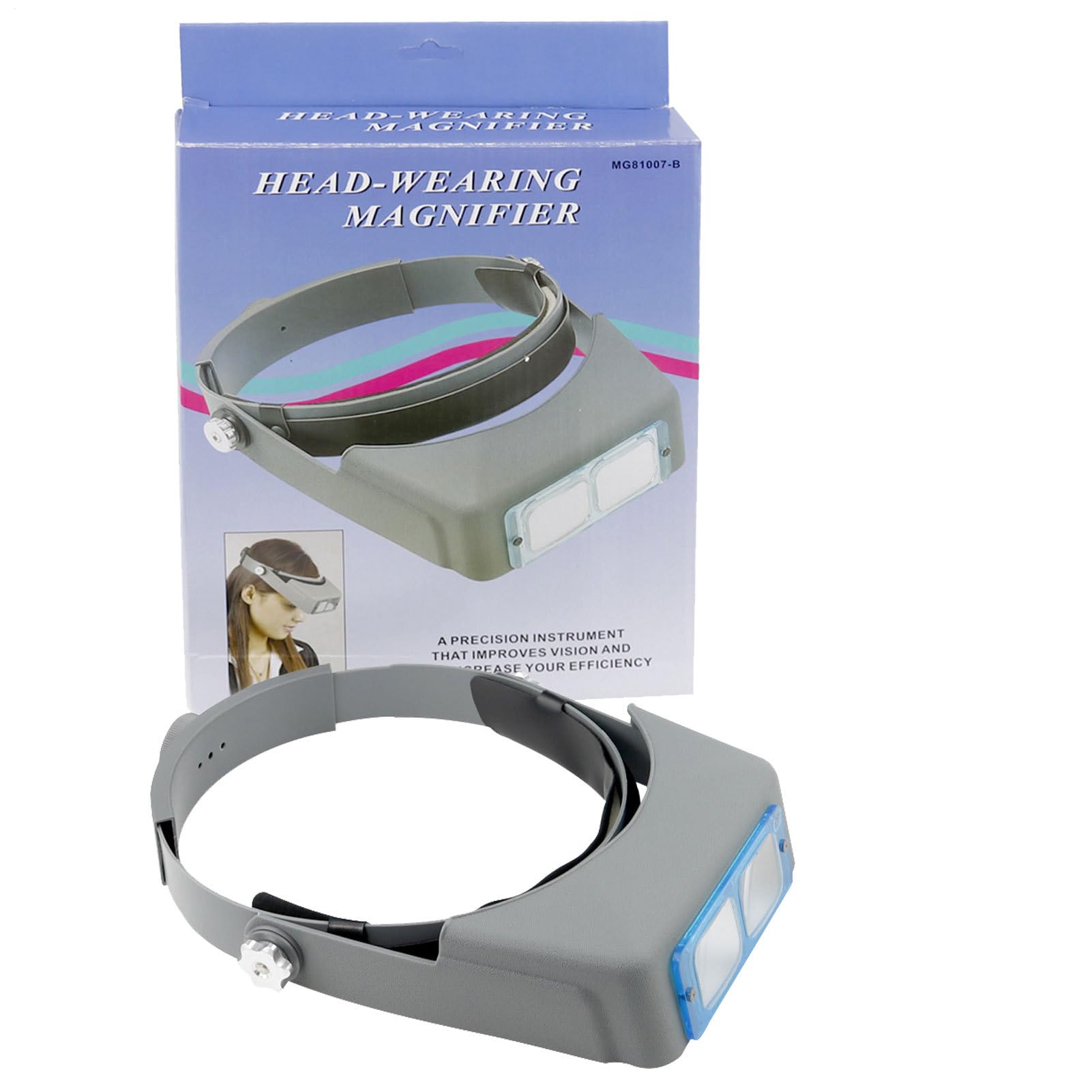 Loupe Bandeau Loupes | Loupe À Montage Sur Tête Pour La Lecture D'artisanat D'art, Binoculaire Pour Verre Optique De Travail Rapproché, Lunettes De Bijoutier Design Avec 4 Lenti