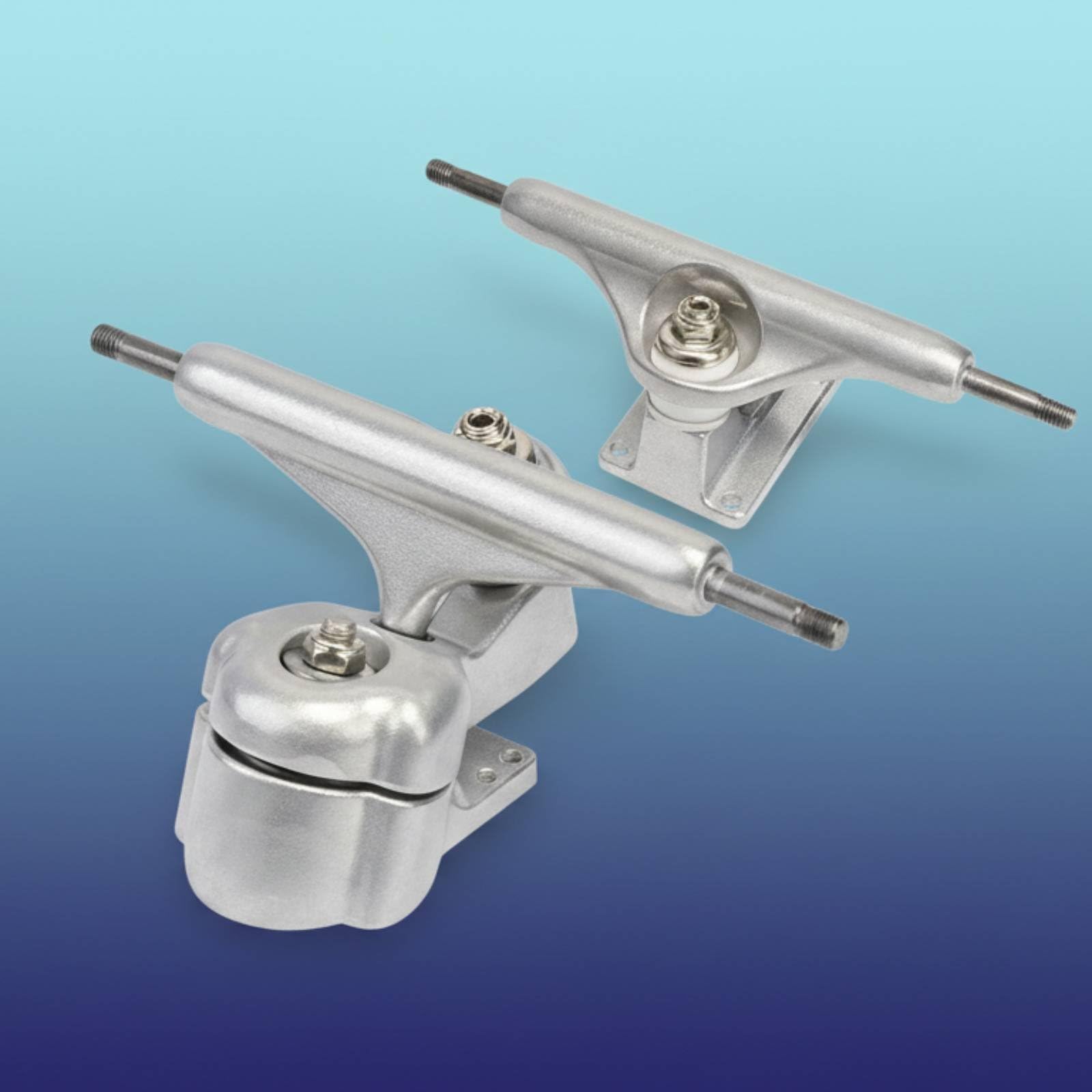 F Fityle Soporte para Skateboard Eje de Surf Carving Camión de Longboard Estructura de Aluminio con Muelle de Dirección y Bujes PU SHR 95A Adecuado para
