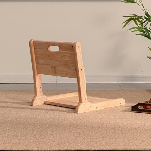 Miniatura 5 de Silla Tatami, silla plegable de meditación, asiento de suelo, silla de sala de estar, silla japonesa portátil sin patas, sofá perezoso para lectura