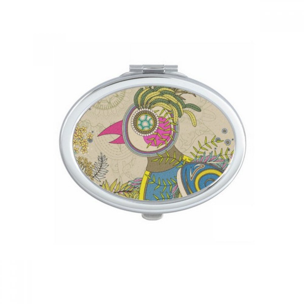 Miroir portable à la main ukiyo-e japon et miroir de maquillage ovale