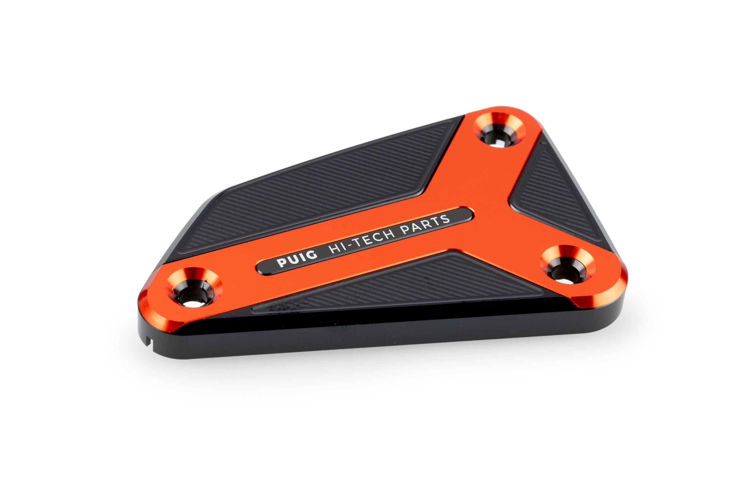 Puig 22004T Brake Fluid Reservoir Cap for Husqvarna Svartpilen 801 2024, 2025 and KTM 990 Duke 2024, 2025 – Exclusive Design and Customization, Orange