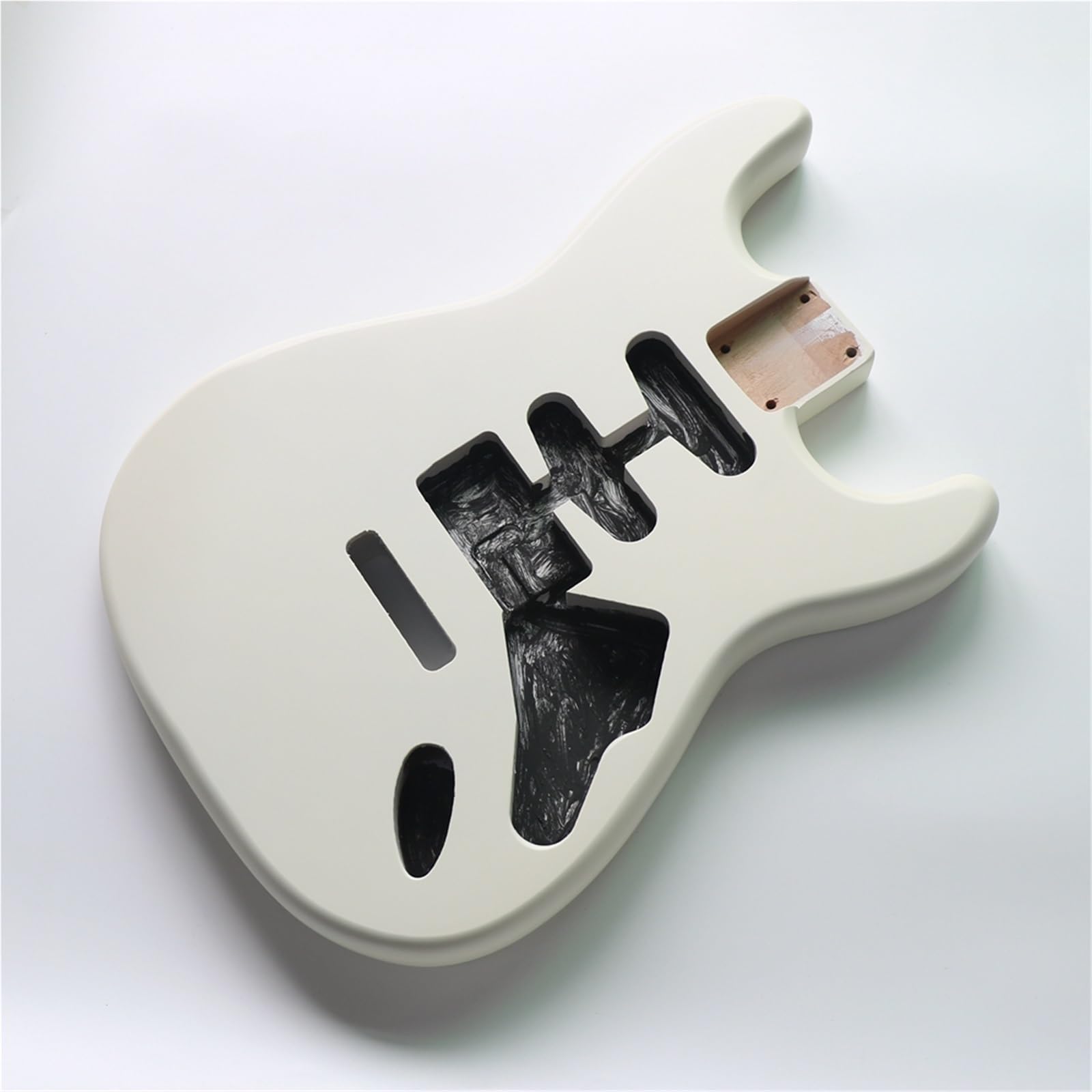 Unfinished Guitar Body Poplar Matte Vintage White Electric Guitar Body SSH Pickup Hole