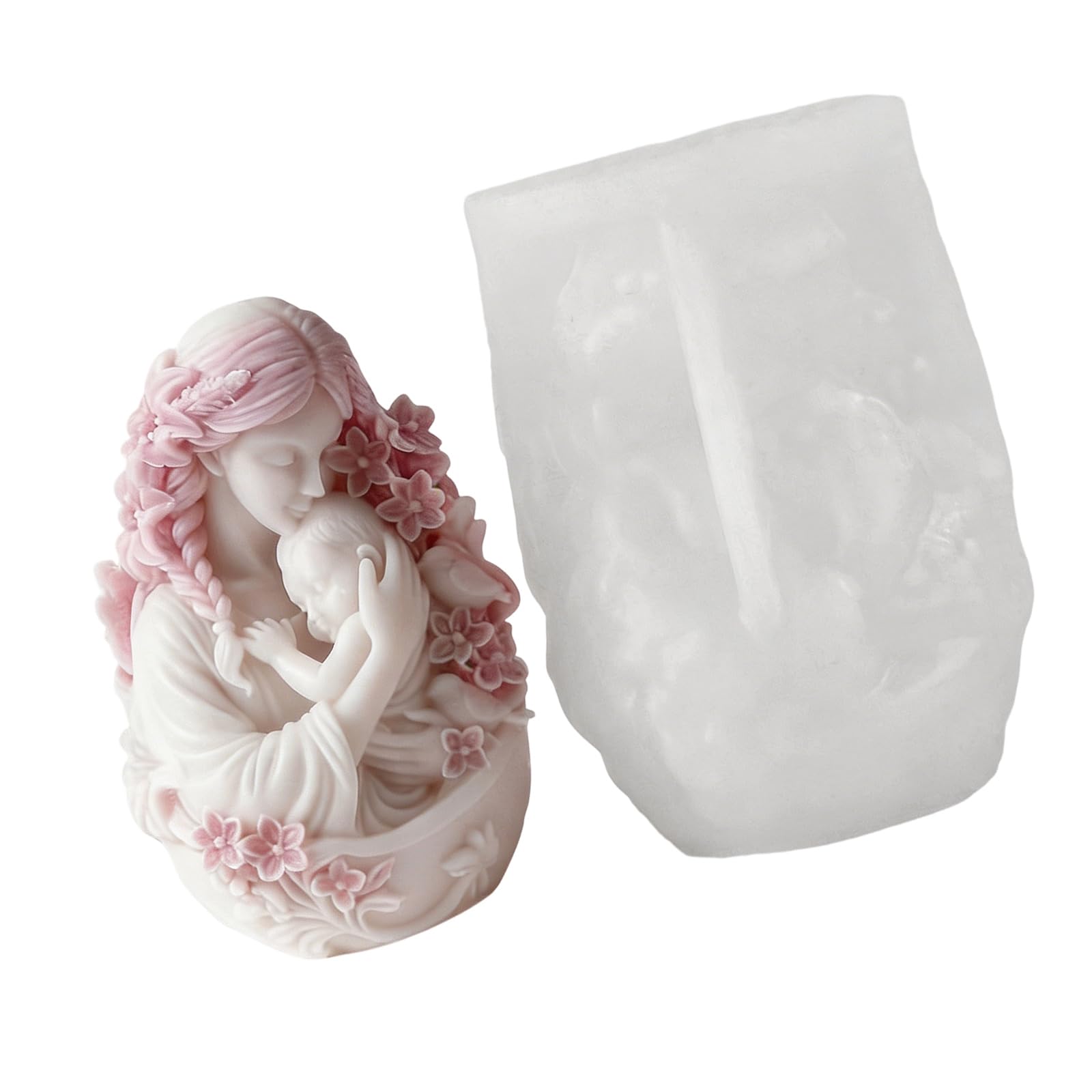 Msioytog A Silicone Mother Nd Baby Rt For Crafting With Soft Materials Nd Easy Releases Designs Flexible Silicone Mold