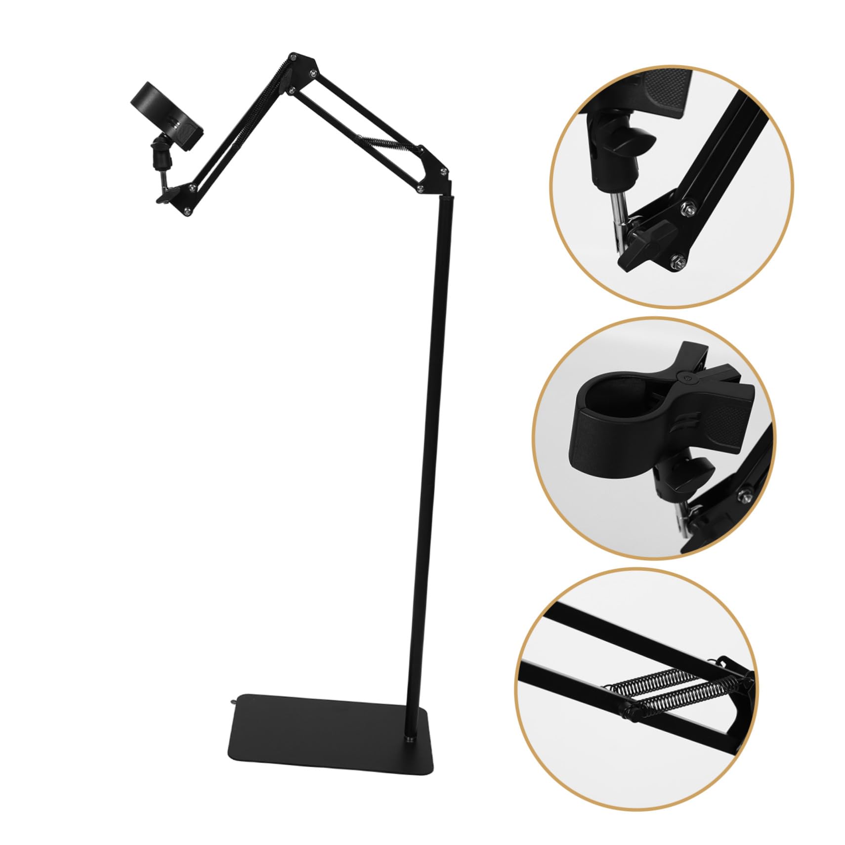 Yardwe Soporte para Secador de Pelo Abrazadera Ajustable Manos Libres para Baño Salón y Dormitorio