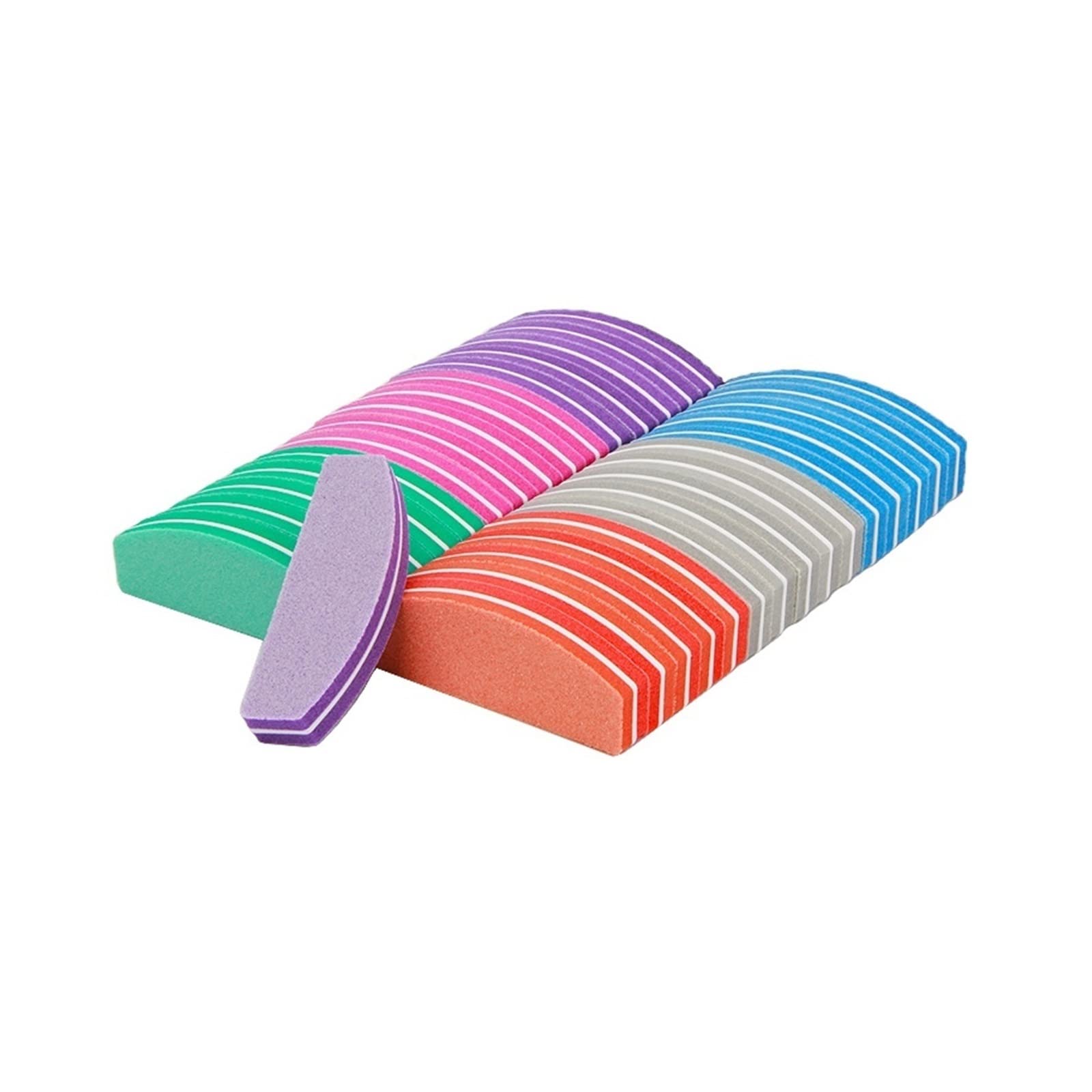 TOORU TRUSTTWO 50 pz Spugna Lima for Unghie Professionale Unghie artistiche Strumenti 100/180 Blocchi di Levigatura Buffer Gel Polish Strumenti for Manicure for Il Fai da Te The Green
