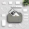 sisma Travel Cords Organizer Universal Small Electronic Accessories Carrying Bag Special Edition + QUENZROC USB Flash Drive Case Black