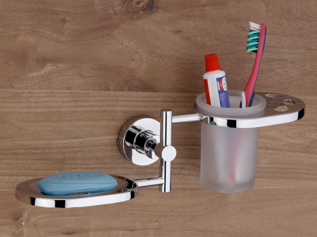 See full amazon price history chart for GRIVAN Wall Mount Stainless Steel Toothbrush Holder with Soap Dish, Tumbler Stand soap and Brush Holder for Bathroom, Bathroom Accessories and Fittings SS304 GRIVAN Wall Mount Stainless Steel Toothbrush Holder with Soap Dish, Tumbler Stand soap and Brush Holder for Bathroom, Bathroom Accessories and Fittings SS304 (B0CBXJJ992) Amazon Price History, Amazon Price Tracker