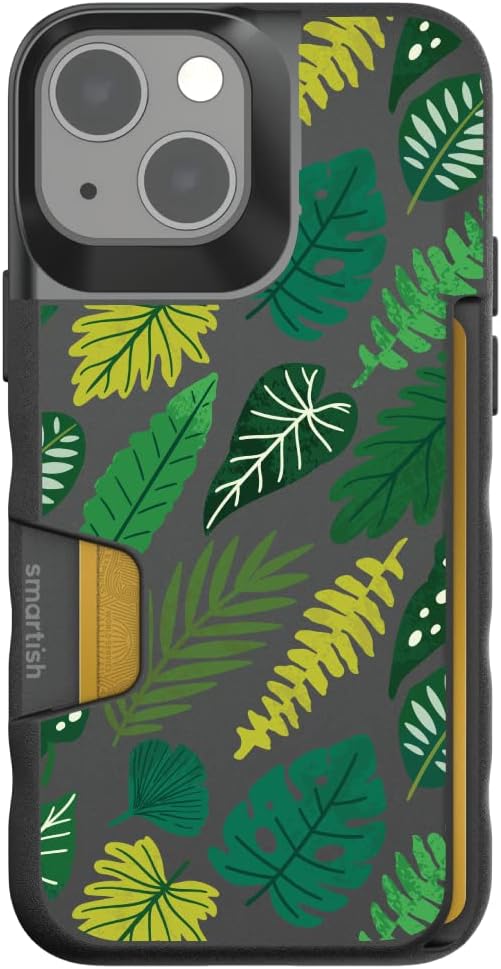 Smartish - Leaf Me Alone - iPhone 13 mini Wallet Case - Wallet Slayer Vol 1 [Slim + Protective] Credit Card Holder - Fits iPhone 13 mini