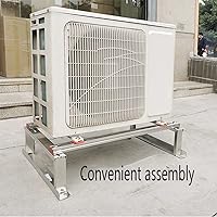 Vista 2 de Soporte de condensador de acero inoxidable resistente, montaje universal de CA para aire acondicionado mini split, soporte de base de bomba