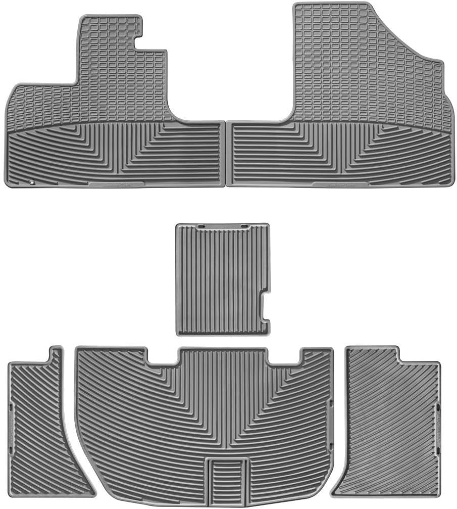WeatherTech All-Weather Floor Mats for Honda Odyssey 1st & 2nd Row (W48-W159), Black