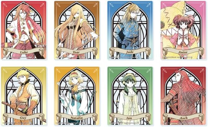 Tales of The Abyss 01 [Graph Art Sketch Illustration] Acrylic Card Box of 8
