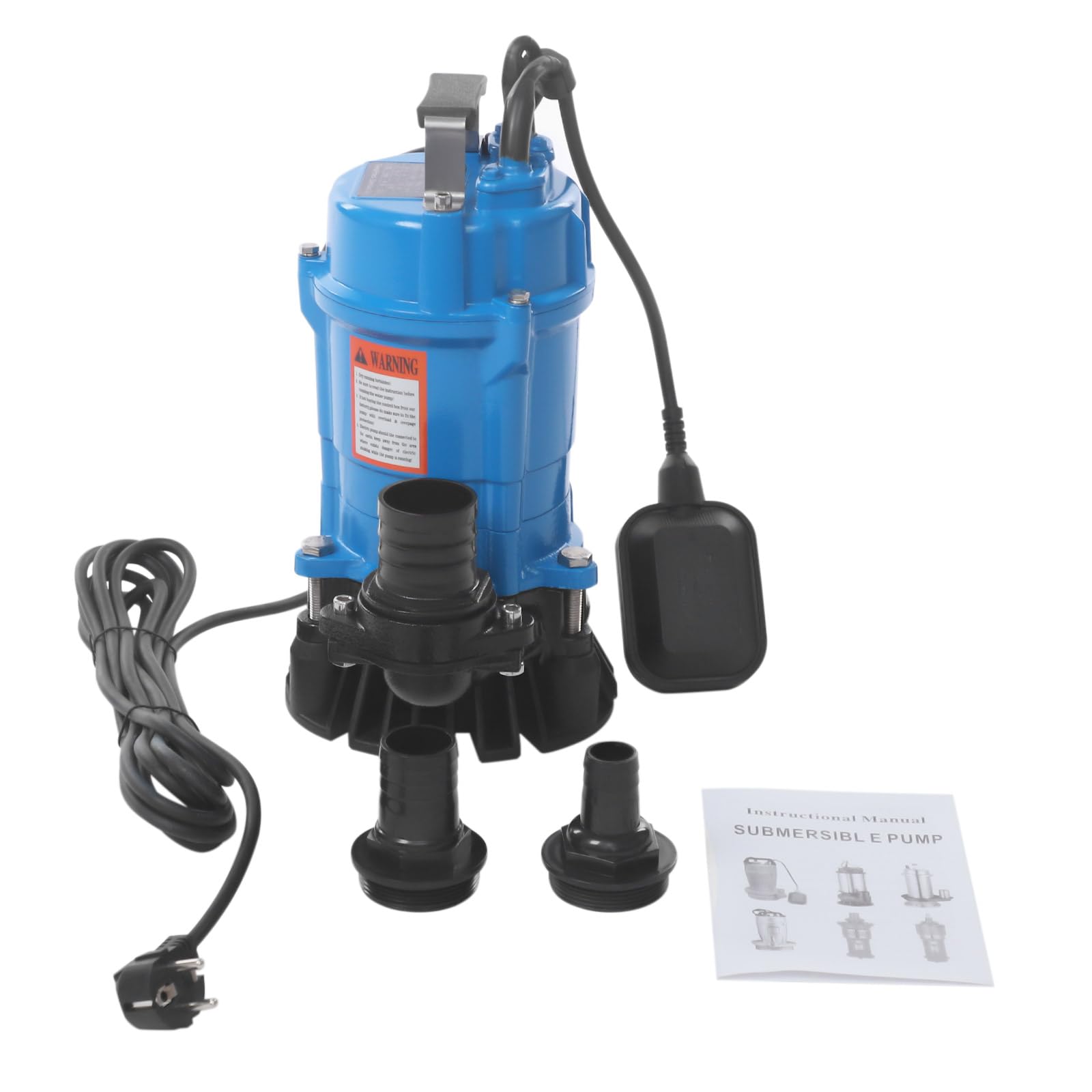 Schmutzwasserpumpe 0.55 kW, Tauchpumpe für Schmutzwasser mit IP68-Schutz
