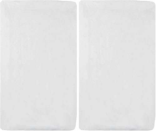 Miniatura 78 de American Baby Company Paquete de 2 sábanas bajeras de 100 % algodón de 18 x 36 pulgadas, compatible con moisés Mika Micky, blanco, suave