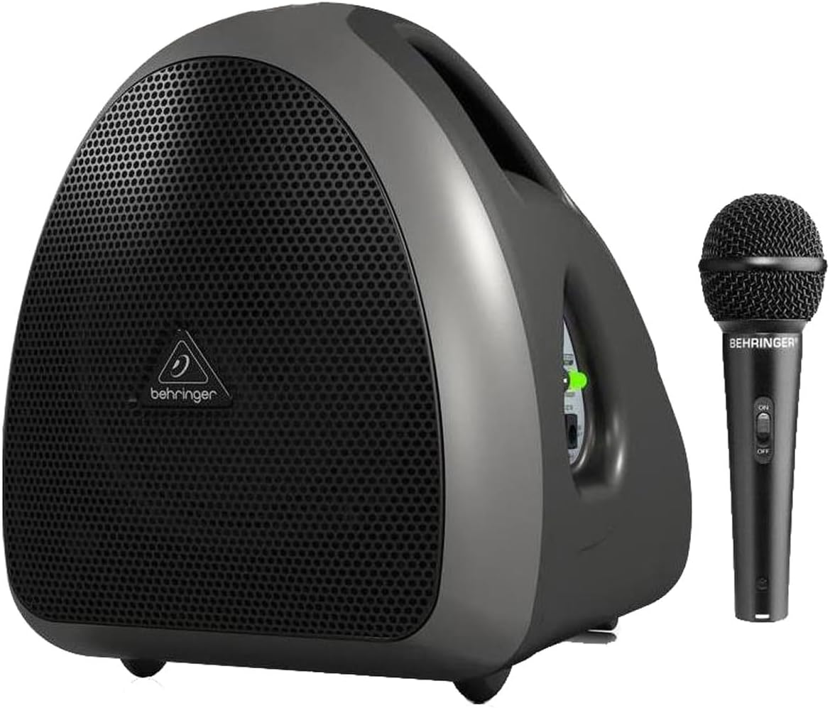 Behringer EUROPORT HPA40 40 Watt Handheld PA System with Microphone, Wireless Microphone Option and Rechargeable Battery