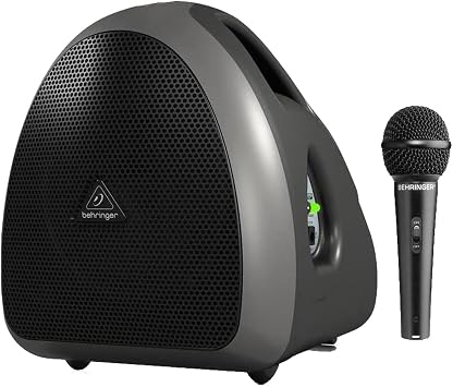 Behringer EUROPORT HPA40 40 Watt Handheld PA System with Microphone, Wireless Microphone Option and Rechargeable Battery