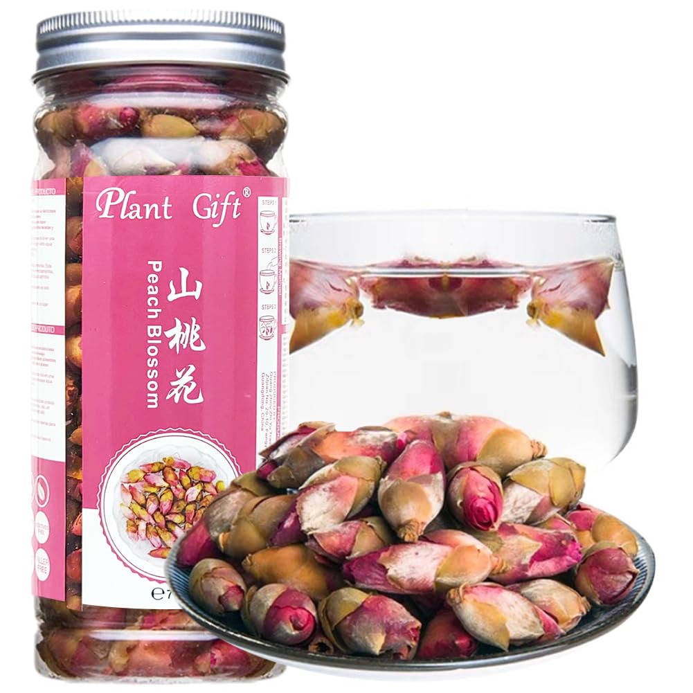 Plant Gift Organic Wild Peach Blossom tea,TaoHua Tea,Healthy Herbal 70g/2.46oz