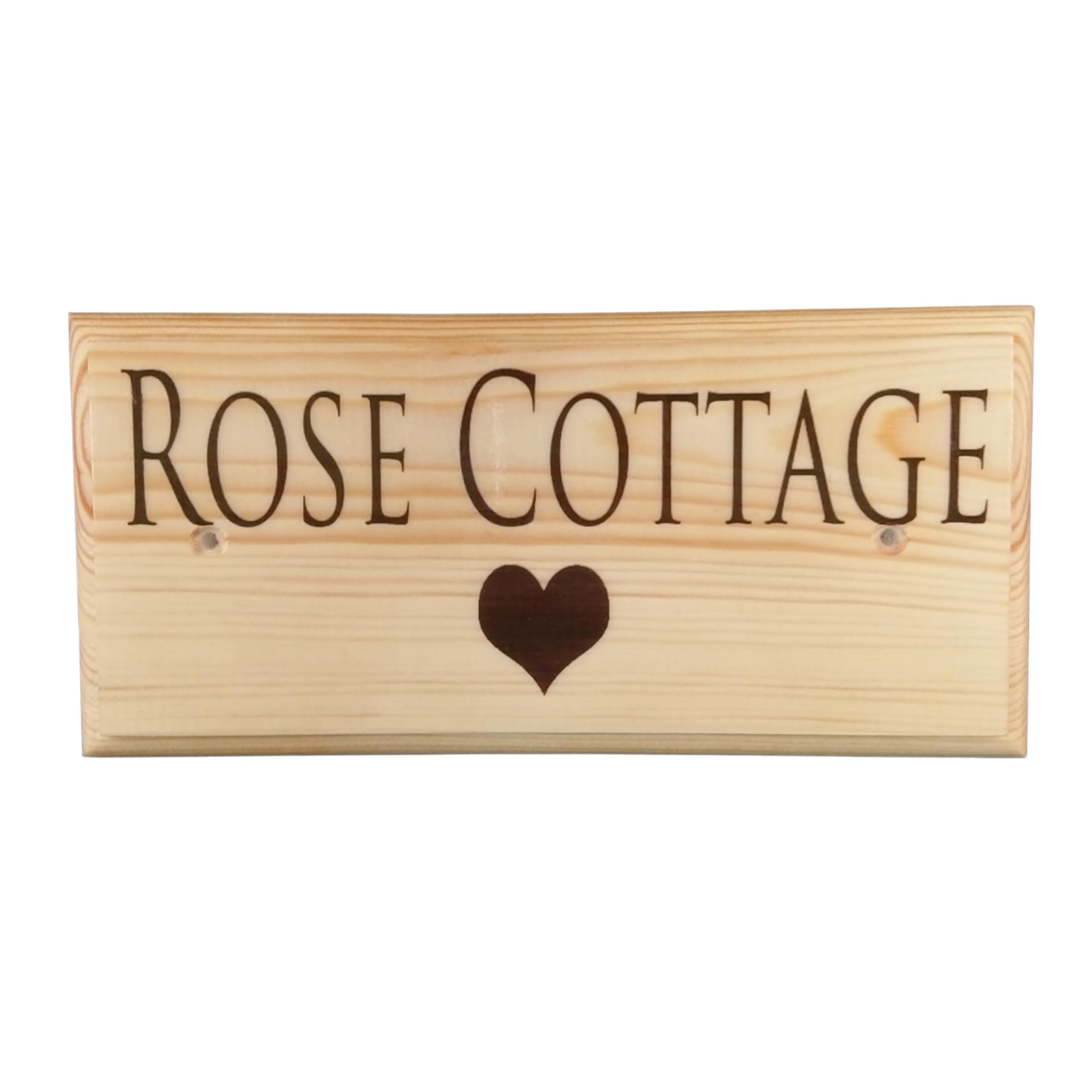 Personalised Heart House Sign, Custom House Name Plaque, Wooden House Name Sign