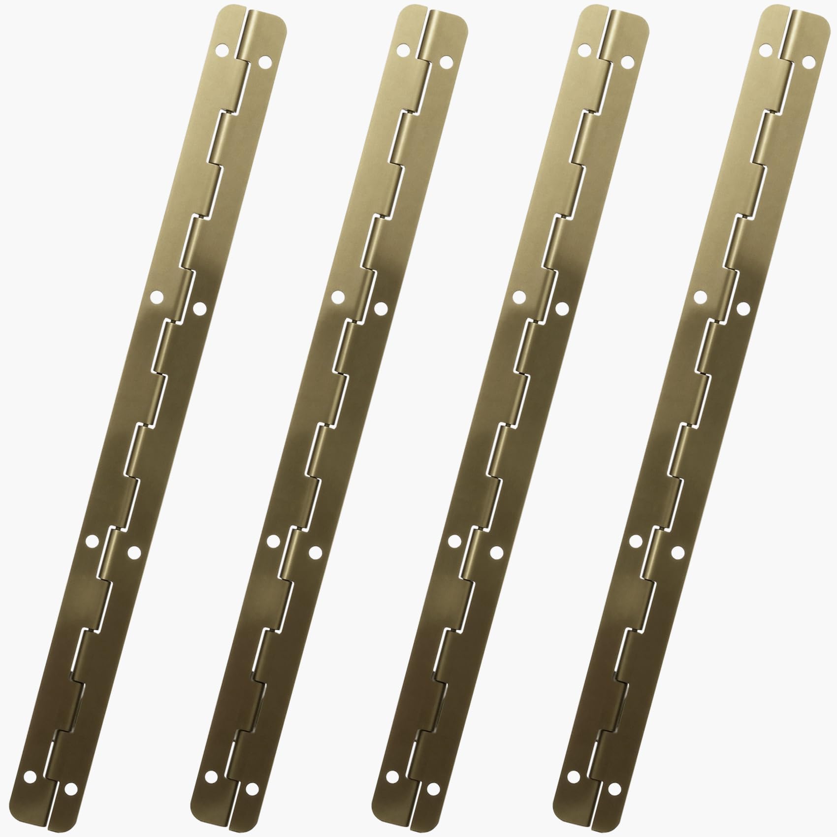 MY MIRONEY 7.87" x 0.67" Antique Bronze Hinges Metal Piano Hinge Long Folding Butt Hinges Hardware Wooden Box Gift Box Hinge Cabinet Gate Door Hinge with Screws Pack of 4