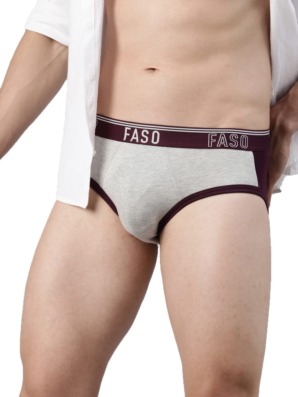 F A S OFaso Ultrasoft Color Blocking Lycra Rib Brief