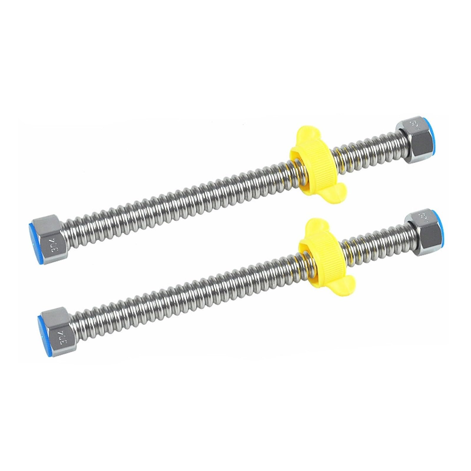 YAKUFAST 1/2" 304 Water Heater Stainless Steel Bellows Corrugated Pipe Fflooding Hot and Cold Plumbing Hose Shaping Length 10CM to 500CM(Length 300CM)