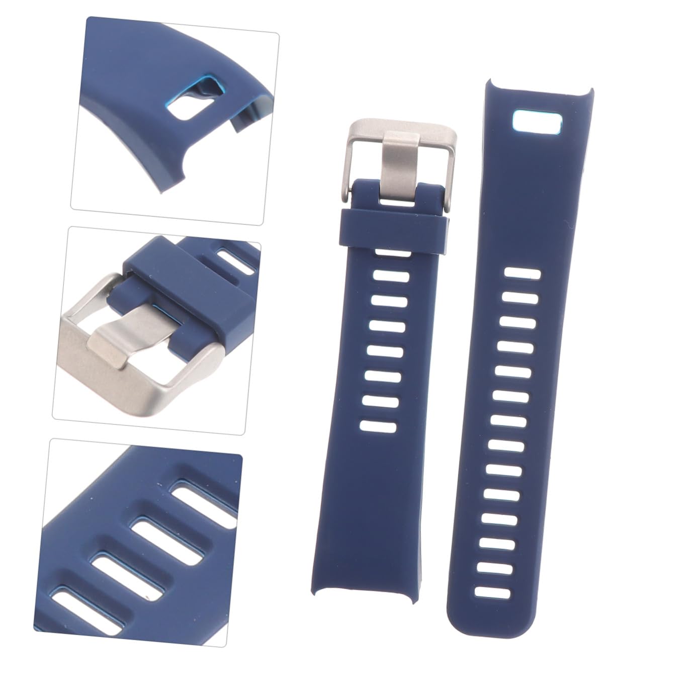 Holibanna Silikon-armband Als Ersatz Für Smartwatch-uhrenarmbänder Schnellverschlussarmband Für Fitness-tracker-geräte Bequemes Armband Für Herren Und Damen (mitternachtsblau)