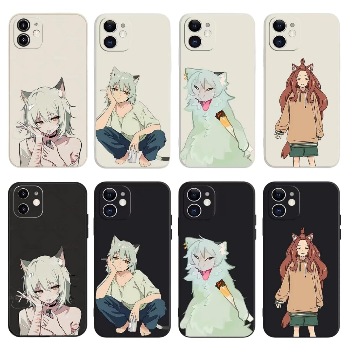 Amazon.co.jp: 対応ヤニねこ スマホケース Iphone適用ケース アニメ