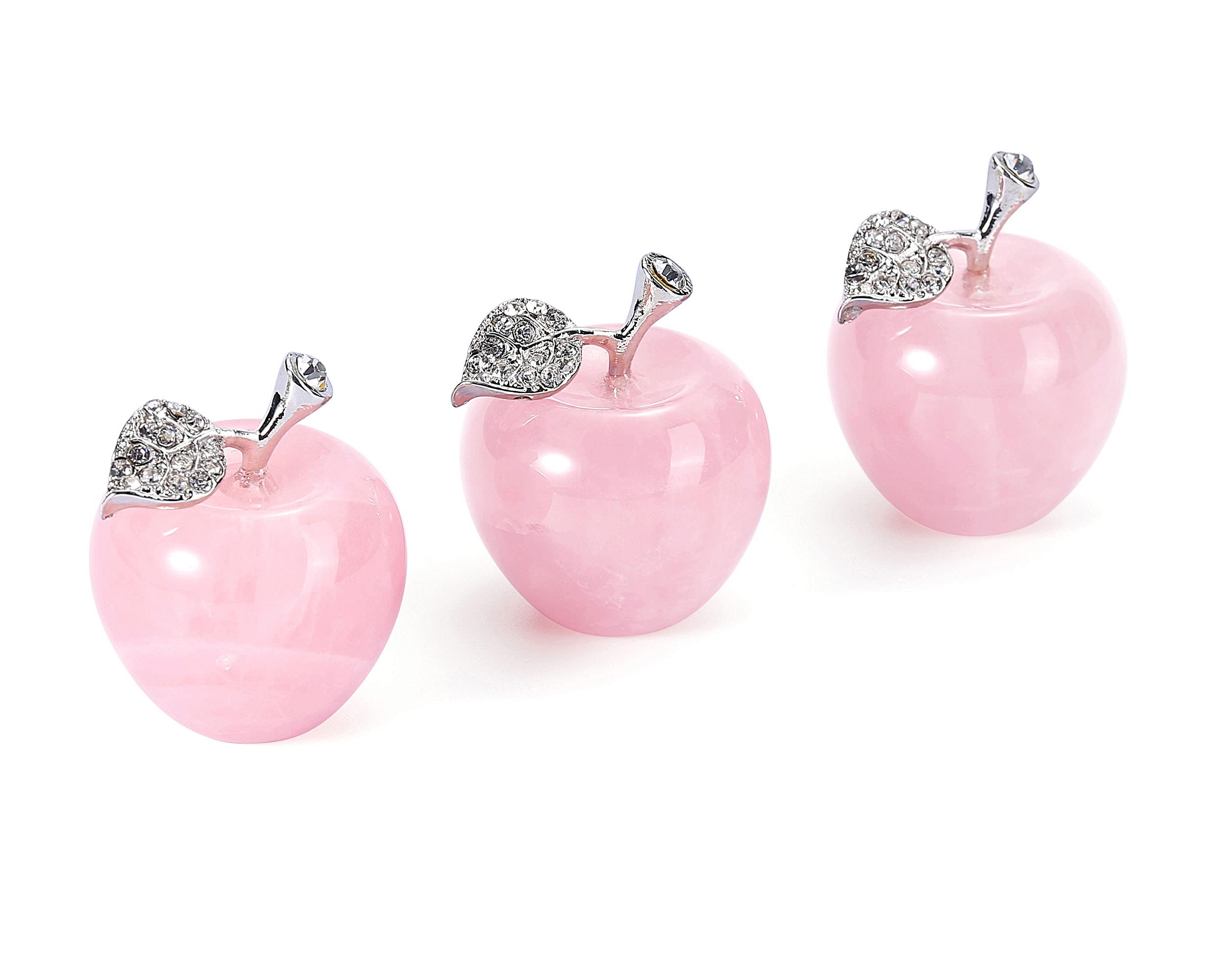 Amazon.co.jp: PiercingJ 水晶 置物 ローズクォーツ アメジスト りんご
