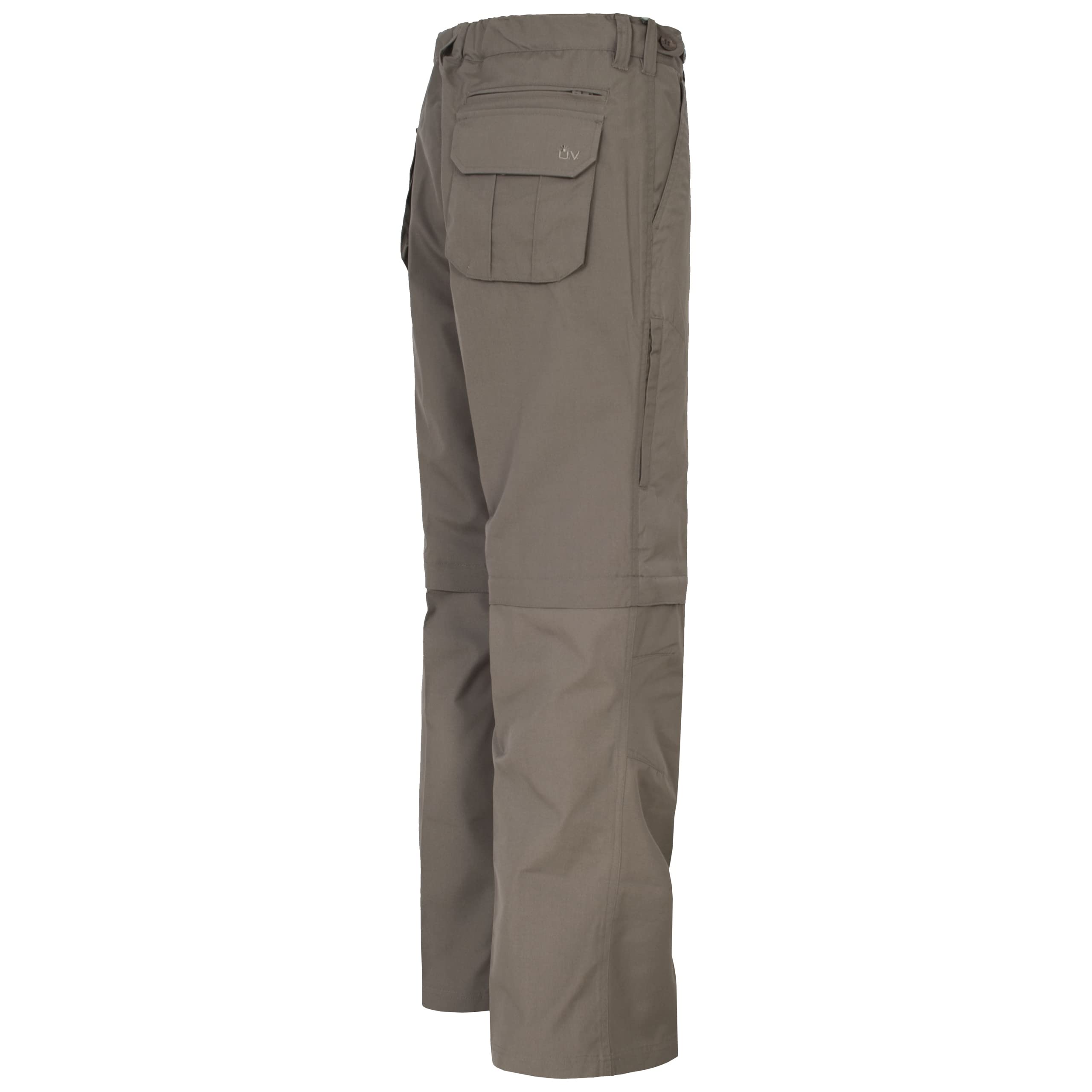 Trespass Mallik, Bark, XXL, Water Repellent Trousers with UV Protection & Zip-Off Legs for Men XX-Large / 2X-Large / 2XL, Brown - Image 2