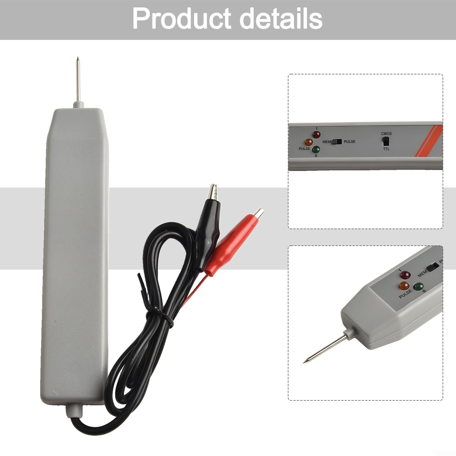 Sonda logica per DTL TTL CMOS, risposta ad alta frequenza, tester conveniente LP1 di memoria di impulso
