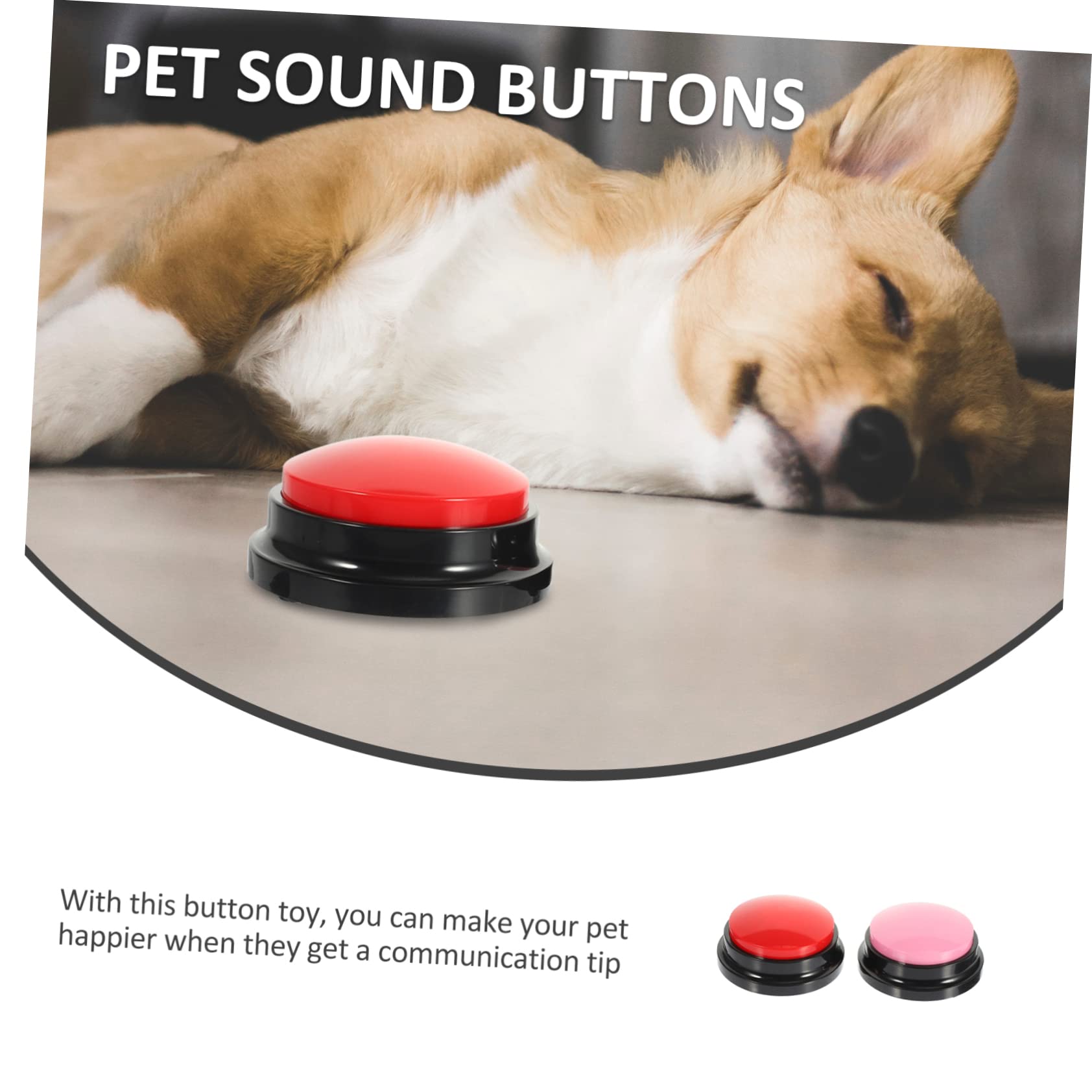 SUPVOX Pet Supplies Dog Communication Buttons Recordable Sound for Training and Entertainment