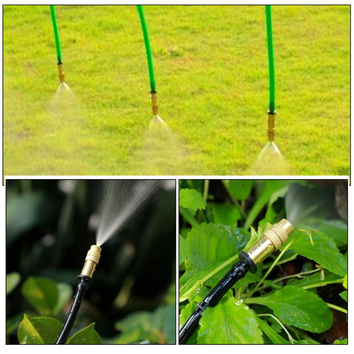 Toyvian 80stücke Teiliges Verstellbare Niederdruck-mistdüsen Kupfer Für Gartenbewässerung Sprühkopfanpassung Für Gartenschläuche Und Sprinkleranwendungen