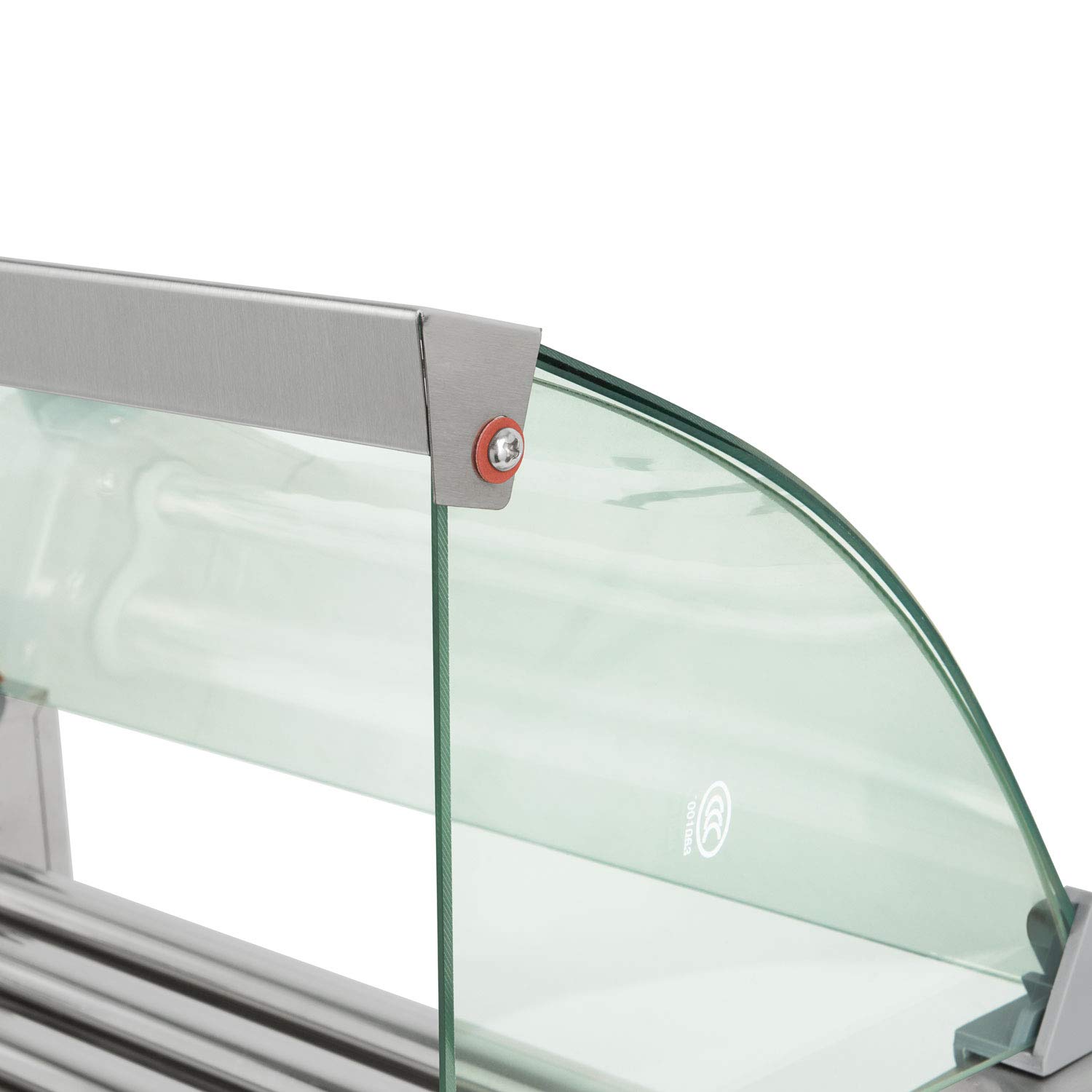 VERTES Gastro Hot Dog Maker acero inoxidable 1000W máquina perritos calientes 5 rodillos 2 zonas calentamiento 50-250°C