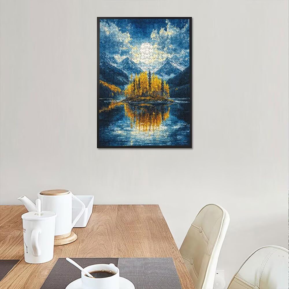 Puzzle 6000 sztuk, duże górskie drzewo puzzle dla dorosłych 6000, drewniane puzzle, klasyczne gry edukacyjne, niemożliwe wyzwanie, rodzina gier, kreatywny prezent DX0YL1-180