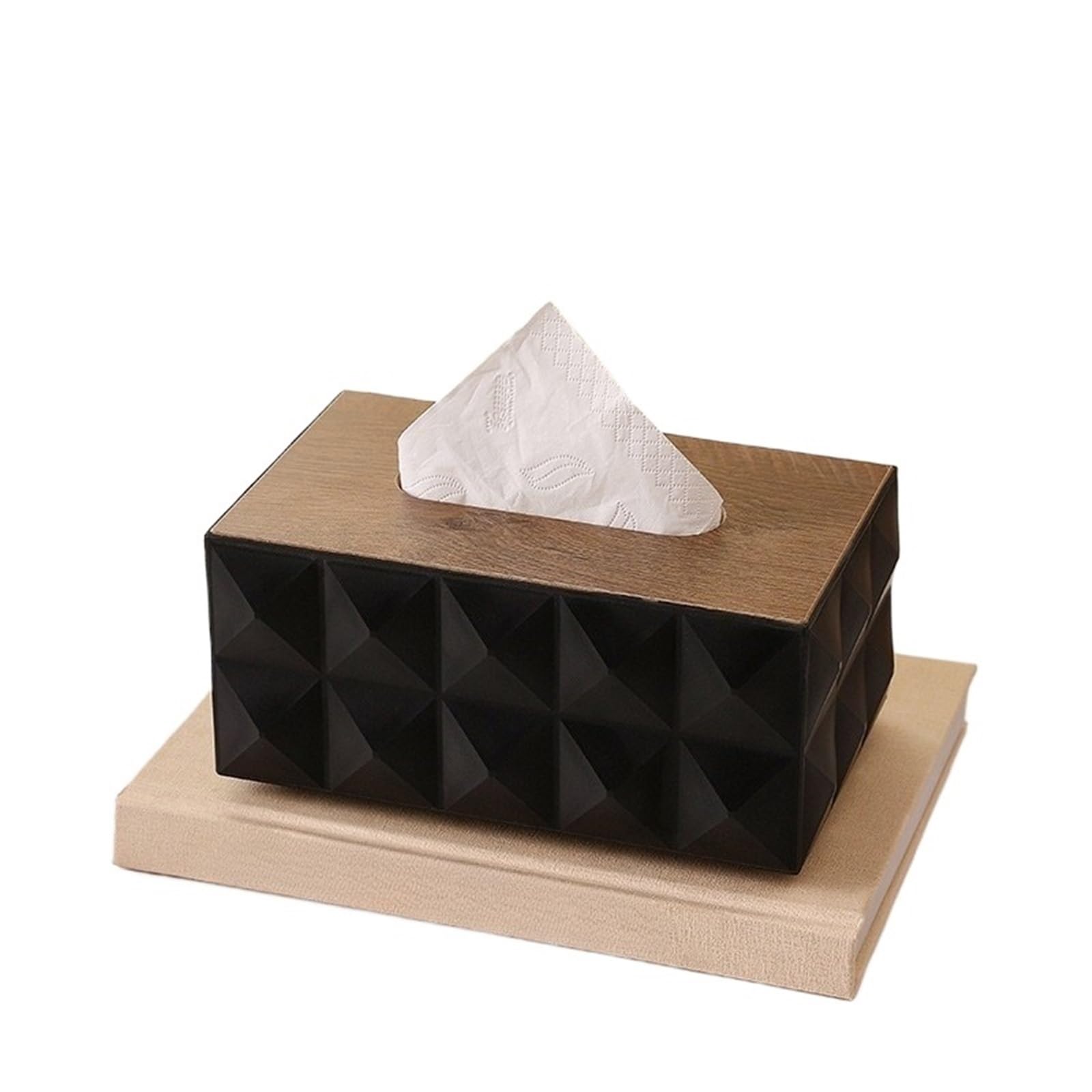 Ropicean 2pcs Elegant Dual-Sided Tissue Box - Stylish Desktop Organizer for Home and Office Use
