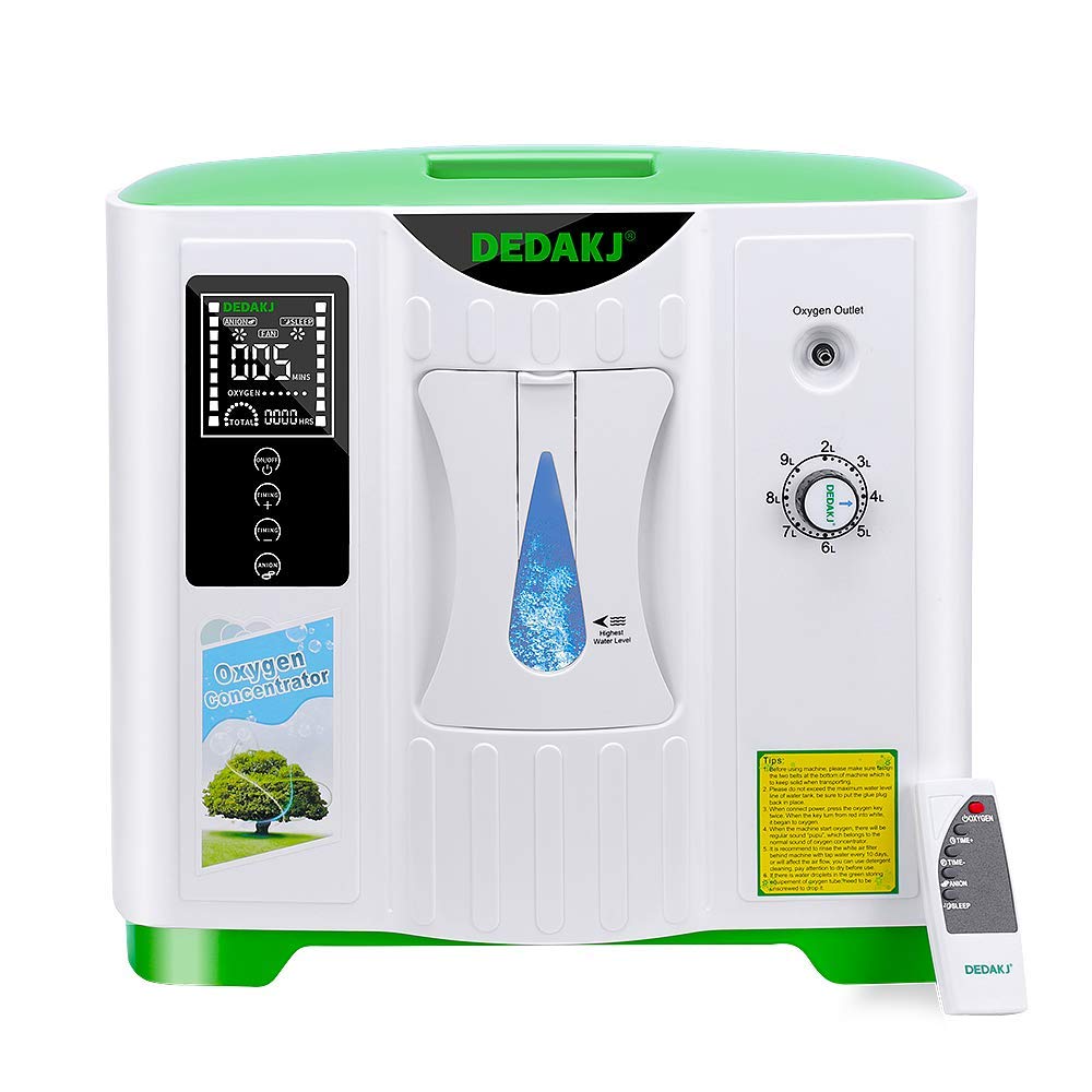 DEDAKJ Oxygen Concentrator 2-9L/min Adjustable Oxygen Machine for Home,Multicolor