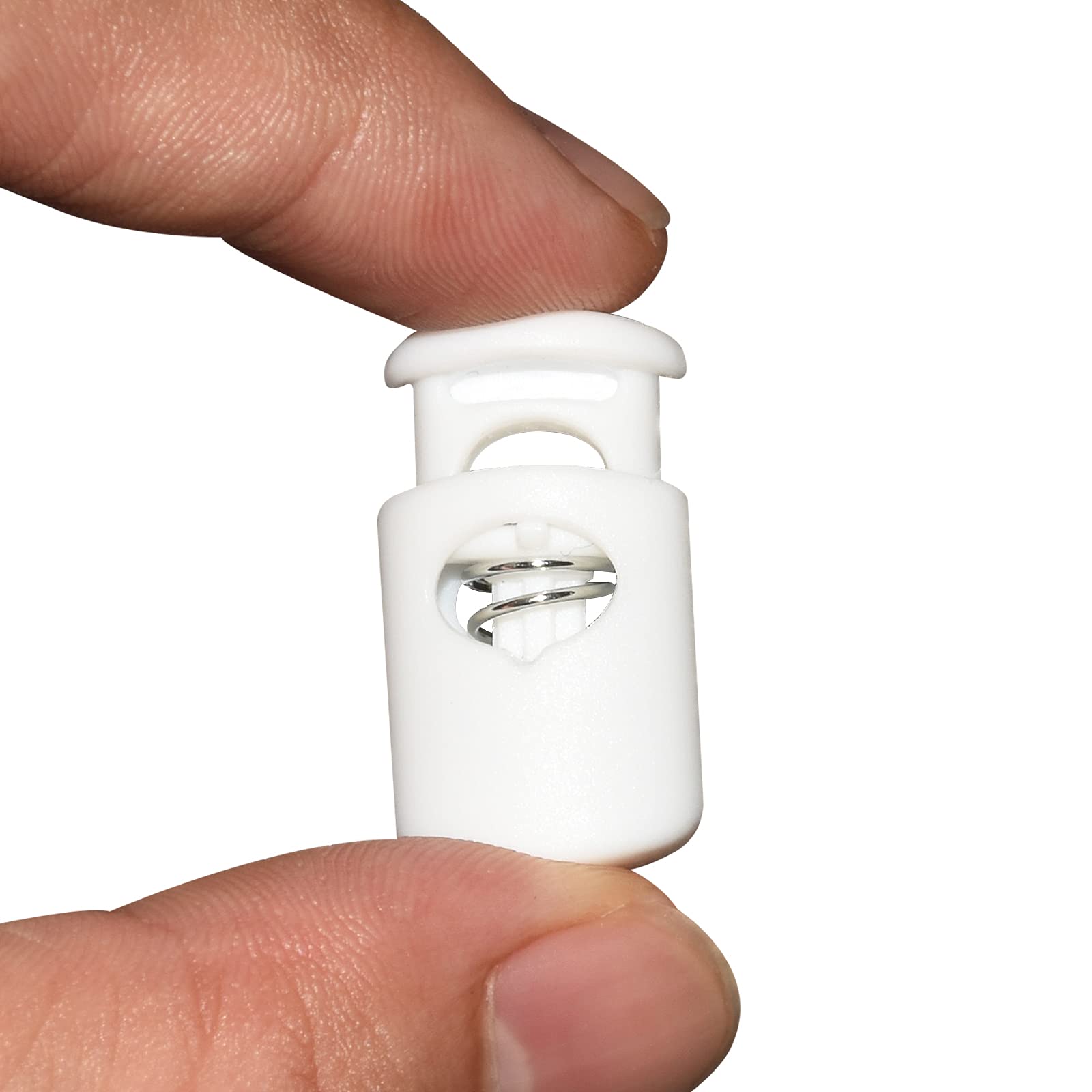 10 Pz/pacco 2 Fori Cavo Blocco Toggle Stopper Clip Toggle in