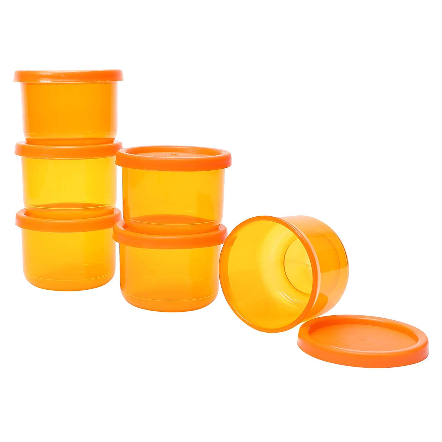 6 Mini Airtight Containers - Food Storage & Lunch Boxes -3