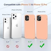 Vista 84 de Miracase Funda diseñada para iPhone 13 Pro Max con protector de pantalla, [forro de microfibra suave antiarañazos], funda protectora de silicona