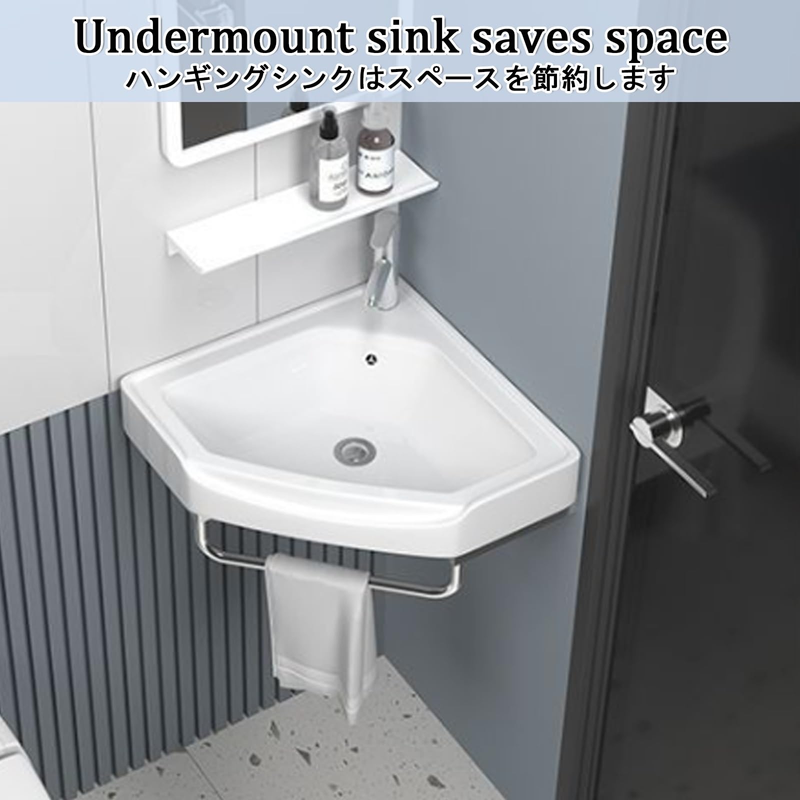 Kleines Eckwaschbecken Zur Wandmontage Dreieckiges Wandwaschbecken Handwaschbecken Klein Gäste Wc Keramik Eckwaschbecken Waschbecken Wandmontage Mit Überlauf Für Kleine Garderobe,Badezimmer