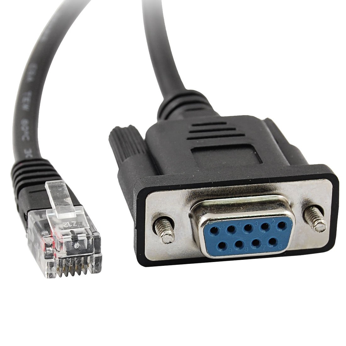 Ruilogod2.4M RS232 DB9 to 6P6C Jack PLC Programming Cable Cord for Keyence KV 16 1000